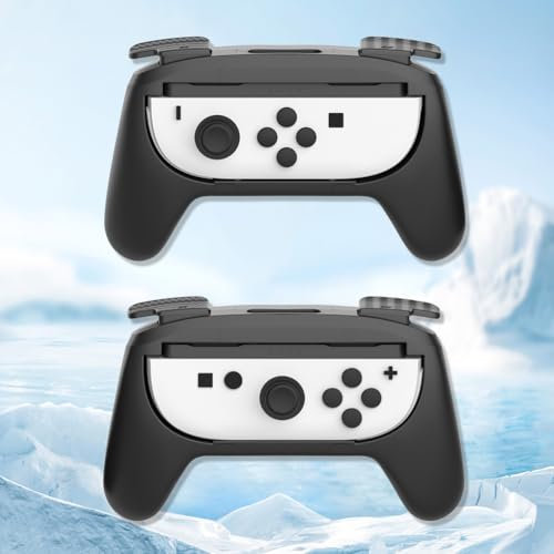 Fiorky 2 PCs Handgriffe for Switch 2 for Joycon links+rechte Halterung Halter Ergonomische Handgriff Zubehör Handgriff -Controller -Griff Kit for Switch 2 for Joy Con Controller
