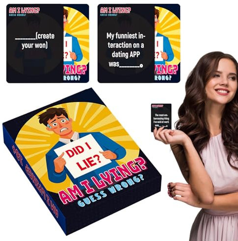 Celuicion Partyspiele Kartenspiel - Lügen Erraten Brettspiel,Gesellschaftsspiel Für Teambuilding Alle Familienfeiern Feste Geburtstagspartys