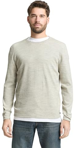 TOM TAILOR Herren Strickpullover mit Space Dye