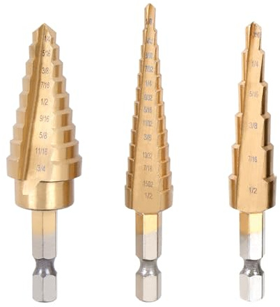 Performance Tool W9003 3-Piece Step Drill Set