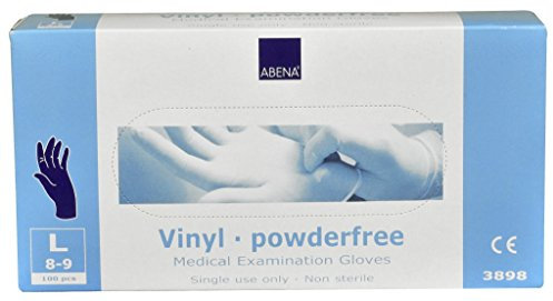 Abena Vinyl Handschuhe L puderfrei blau