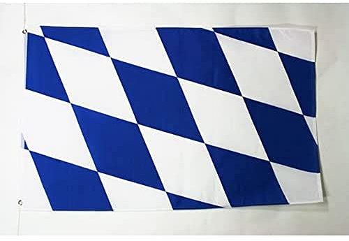AZ FLAG - Flagge Bayern - 150x90 cm - Bayern Fahne 100% Polyester mit Messing-Ösen - 110g