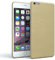 EAZY CASE Hülle kompatibel mit iPhone 6 Plus / 6S Plus Schutzhülle Silikon, gebürstet Slimcover in Edelstahl Optik, Handyhülle, TPU Hülle/Soft Case, Backcover, Silikonhülle Brushed, Gold