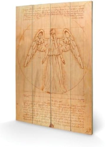 Pyramid International SW10475P Doctor Who (Weeping Angel) Holzwand-Kunst, Holz, Mehrfarbig, 40 x 2,5 x 59 cm