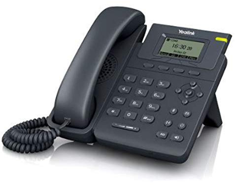 Yealink SIP-T19P E2 Telefono VoIP Entry-level IP con 1 linea, Nero