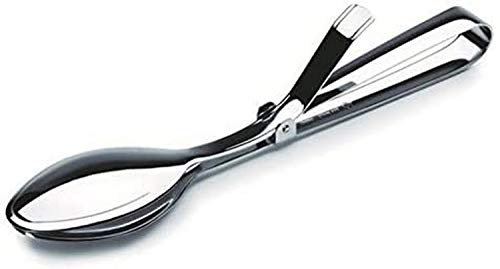 LACOR 62353 Servierlöffel für Gürtelclip, Edelstahl, Grau, 27 x 9 x 5 cm