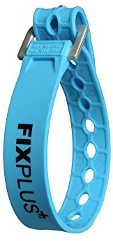 Fixplus-Strap - Spannband zum Sichern, Befestigen, Bündeln und Festzurren, aus Spezialkunststoff mit Aluminiumschnalle aus dem Flugzeugbau, 35cm in blau