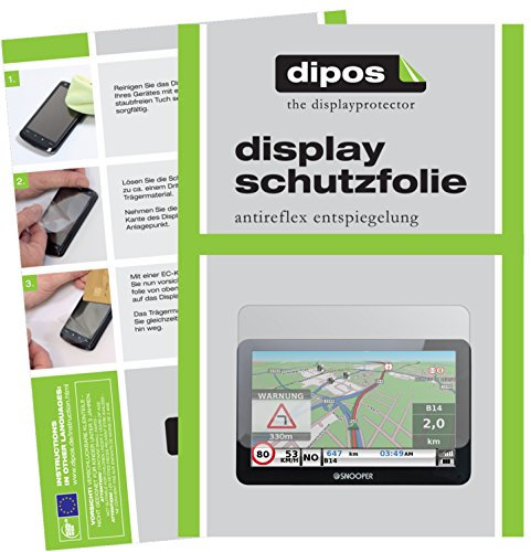 dipos I 3X Schutzfolie matt kompatibel mit Snooper Truckmate C8500 Folie Displayschutzfolie