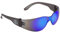 PiWear Dallas BM rahmenlose blau verspiegelte Motorradbrille Sonnenbrille