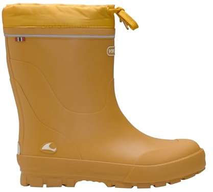 Viking Jolly Warm, Stivali da Pioggia Unisex - Bambini e ragazzi, Giallo Mustard, 21 EU