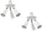 ledscom.de 2 pièces E27 culot, adaptateur splitter triple, blanc