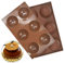2pcs Moule Forme Demi Sphère, 12 Cavité Grand Moule a Dome Silicone, 7cm Moulle Silicone Chocolat Rond, Moule en Semi-Sphérique pour Gâteau, Pâtisserie, Mousse, Dômes Glacé (A)