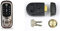 Yale Smart Living YD-01-CON-NOMOD-SN Keyless Connected Ready Smart Door Lock, Satin Nickel & P-Y3-BL-PB-60 Contemporary Nightlatch, Standard Security, Black Finish/Brass Cylinder, 60 mm Backset