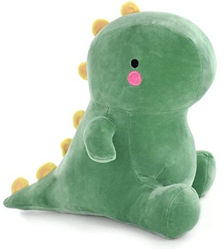 JUJUCAT Dinosaurier Kuscheltier Plüschtier, Dino Plüschtier Plüschsaurier,Kissen Puppe für Erwachsene und Kinder Geschenke (Grün, 30cm(12 Zoll))
