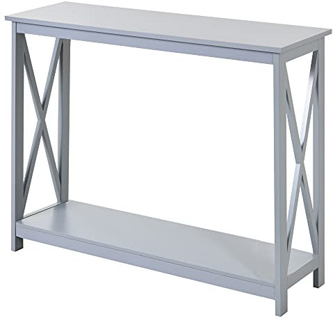 HOMCOM Wooden Console Table Storage Drawer Shelf Entryway Display Stand