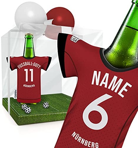 my fan shirt PERSONALISIERT NÜRNBERG Trikotkühler Fanartikel Männer | Passend für Nürnberg | Mann Freund Opa Bruder Geburtstag Weihnachts-Geschenk Wichtel Flaschenkühler by MYFANSHIRT.com