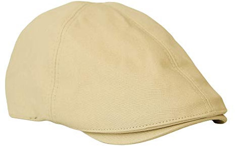 MarkMark Flat Cap Cabbie Hut Gatsby Golf Ivy Irish Newsboy Baumwolle SL31218, beige, 56