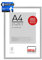DEHA Design Bilderrahmen, 10 x 15 cm, Aluminium, Silber matt, Fotorahmen zum Auftstellen im Hoch- & Querformat, bruchsicheres Kunstglas, Tribeca