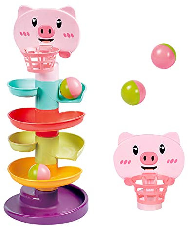LZDMY Baby Toy 9-18 Months, Ball Drop and Roll Ramp Toys for 1 Year Old Boys Girls, Sensory Toy for Babies 12 Months, Baby Ball Tower Roll ball Game, 1st Birthday Gifts for Babies Easter Gifts