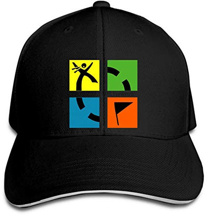 Baseball Cap Print Geocaching Baseball Cap Herren Baseball Cap Schwarzer Snapback Hut Peaked Geschenk