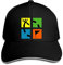 Baseball Cap Print Geocaching Baseball Cap Herren Baseball Cap Schwarzer Snapback Hut Peaked Geschenk