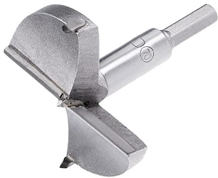 QUARKZMAN 1 Stück 70mm Forstner Bohrer Wolframkarbid Holzlochsäge Schnecken Öffner für Möbel Kunststoff Türscharnier Grau