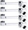 Litensh 4PCS Serratura per sega a lama scorrevole con chiave diversa, Serratura a Vetro, rettile Vivarium terrario vetrina serratura vetrina, serratura a cricchetto armadio in vetro
