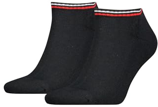 Tommy Hilfiger Unisex Sneaker Socken, Schwarz, 35-38 EU