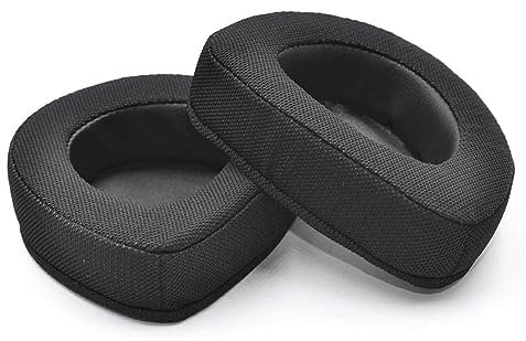 Replacement Earpads Ear Pads Cushions Cover Repair Parts Compatible with ASUS ROG Delta Aura Sync USB-C Gaming Headsets (Fabric/Black)