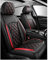 Full Set Auto Sitzbezüge für Opel Corsa A B D E F, Wasserdichter Leder-Autositzbezug, Seasons Protectors VerschleißFest, 5-Sitzer Universal ( Color : C(Red) , Siz