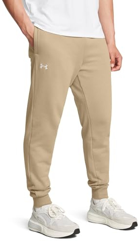 Under Armour - Mens Rival Fleece Joggers Pants, Color City Khaki (299), Size: Small x Tall
