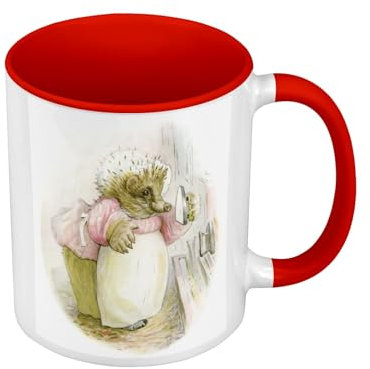 Beatrice Potter Beatrice Potter-Becher mit Henkel und farbigem Innenfutter, Rot