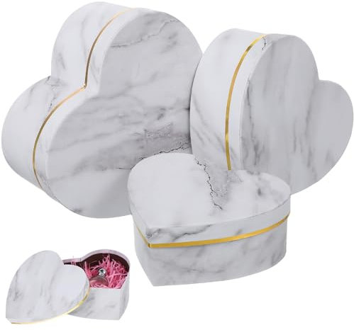 PACKOVE Herzförmige Schachteln Herzförmige Geschenkbox Geschenkverpackung Herz-Leckerei-Box Valentinstag-Geschenkboxen Als