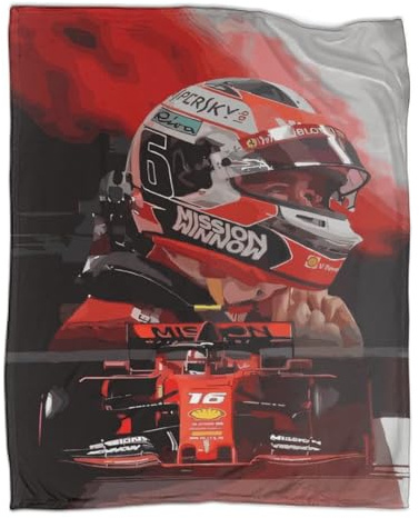 Warme F1 Racing Poster Outdoor Camping weiche Decke mit weichem Anti-Pilling-Flanell für Erwachsene und Kinder, einfache Überwurfdecke, 100 x 130 cm