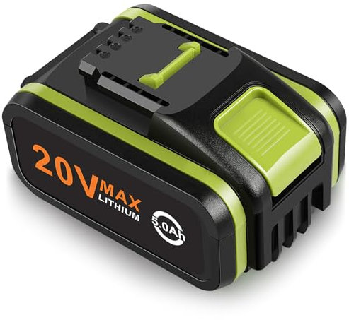 LabTEC 20V 5000mAh Battery for Worx WA3553, Li-ion Battery Replacement for Worx WA3760 WA3765 WA3883 WA3869 WA3880 WA3867 WA3881 WX800 WG894E WX166 Power Tool BATTERY