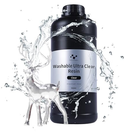 NOVA3D Wasserwaschbares Ultraklares Harz, 3D Printer Photopolymer Resin 1000g