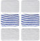 6 pezzi Clean and Steam Lingette, Clean and Steam Accessori, Serpillere Scopa Vapore per Rowenta Clean & Steam ZR850002 ZR005801 ZR005804 (Grigio e Blu)