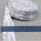 Schrägband Baumwolle 25mm Gefalzt 48 Farben zum nähen Nahtband (geblümt hellgrau, 5 metre)