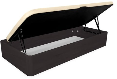 Homey - Canapé Abatible Súper Reforzado Gran Capacidad con Apertura Lateral, Transpirable, Esquinas Redondeadas, 105 x 200, Wengué