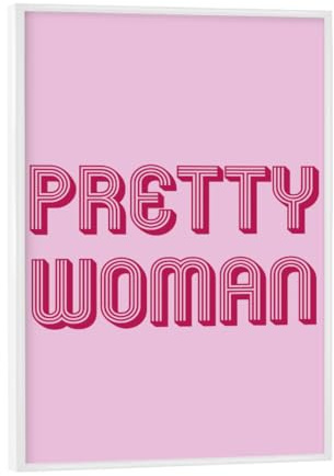artboxONE Poster mit weißem Rahmen 18x13 cm Typografie Pretty Woman - Bild Pretty filmtitel Kino