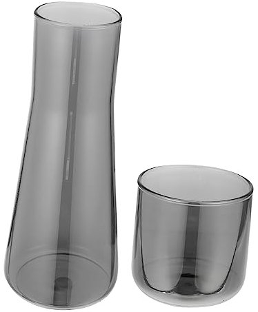 NAMOARLY Juego de Jarra de Agua Fría de 750Ml Botella de Vidrio Transparente Capacidad Diseño Elegante para Reuniones y Uso Diario