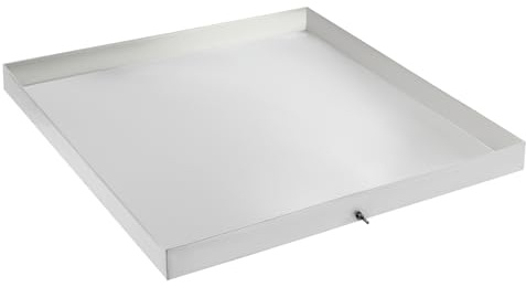 Bandeja Colectora de Goteo de Acero Inoxidable para Lavadoras, 81.3x76.2x6.35cm (sin Manguera de Desagüe)
