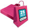 Netuno 25 sacchetti colorati carta rosa 18 x 21 x 8 cm buste carta Kraft con manici borse spesa resistenti ecologiche per regali negozi eventi sacchetti portaoggetti colorati shopper paper bags