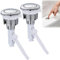 2pcs Toilet Flush Button,Single Press Push Button,Round Head Toilet Cistern Push Button,Toilet Tank Button Replacement,Toilet Button Pusher,Toilet Flush Buttons Replacement,Toilet Cistern Flush Parts