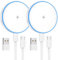 Mag-Safe ladegerät, 2 Pack 1.3m Wireless Charger iPhone Inductive Ladestation for iPhone 16 Pro Max/16 Pro/16 Plus/16/15 Pro Max/15/14/13/12, AirPods 3/2, LED Wireless Charger zubehör Replacement