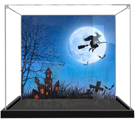 Acryl Vitrine für Lego 71043 Schloss Bauset, Klare Vitrine, Staubdichte Vitrine Kompatibel mit Lego 71043 (nur Vitrine)
