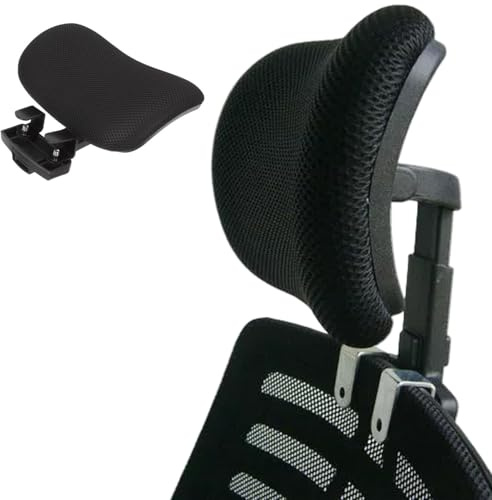 Accesorio para reposacabezas de silla de oficina, malla ergonómica, soporte para el cuello desmontable para silla de oficina, con clip y transpirable para hombres y mujeres, soporte para el