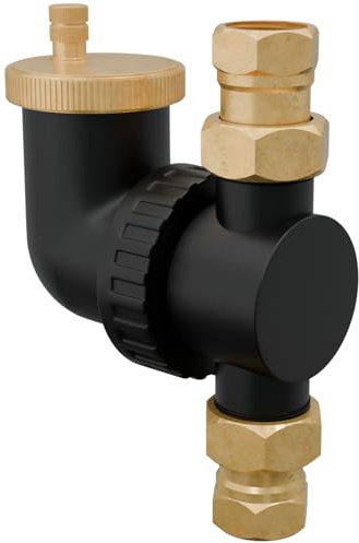 HAGO24 | Luftabscheider Warmwasser | Heizkreislauf | Schnellentlüftung | 1 Zoll | 3/4 Zoll | Heizungsentlüfter | vertikal | horizontal
