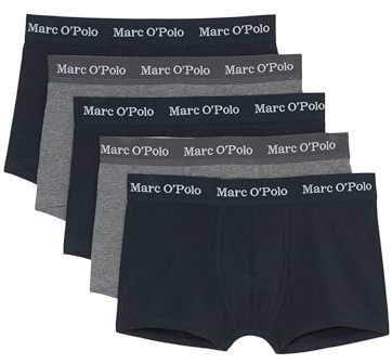Marc O'Polo Herren Trunk 5-Pack Intimate Apparel - Dark Navy/Nordic Grey Melange - Größe XL