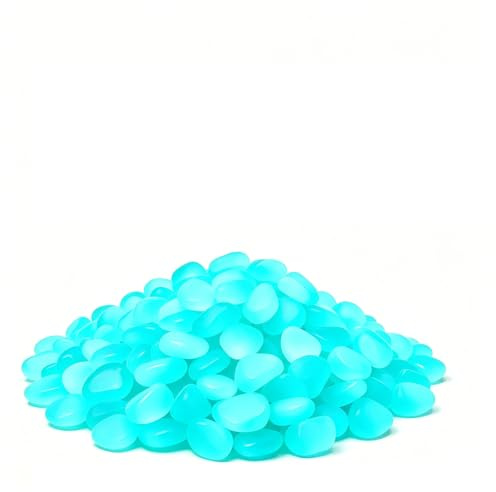 200/400 pz Pietre luminose fosforescenti per giardino, acquario, decorazioni notturne, passaggi, acqua, pietre magiche
